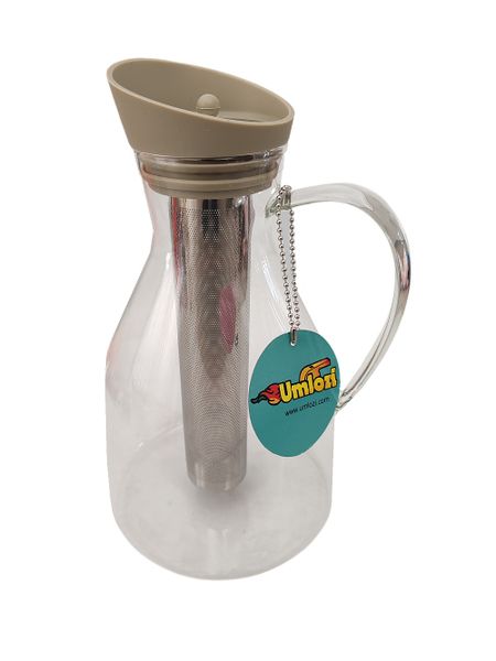 Infusion Iced Tea Carafe, with Silicone and Stainless Steel Lid - Umlozi