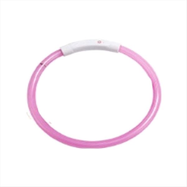 Dog Collar Detachable Glowing Usb Charging Luminous Leash Orange