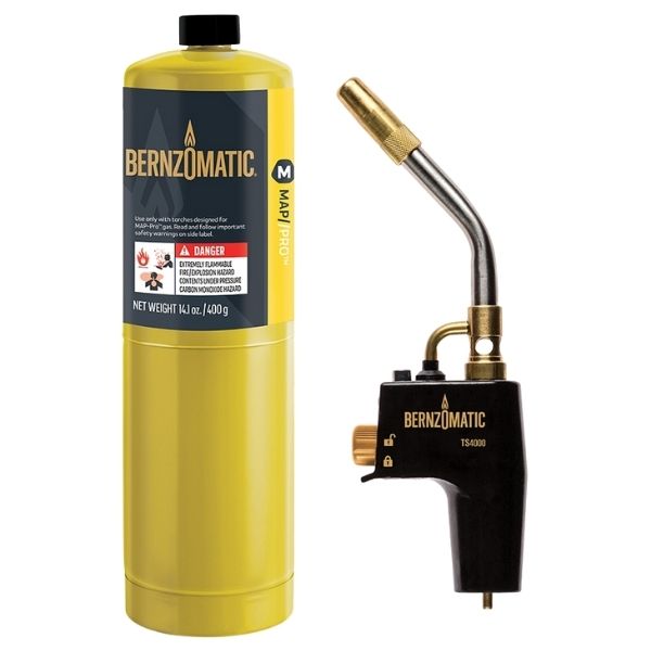 Bernzomatic - Heat Torch Kit with 1 x Pro-Max Cylinders