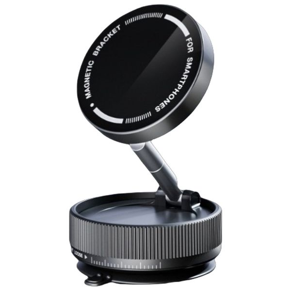 Foldable Magnetic Car Phone Holder with Vacuum Suction Cup Compatible