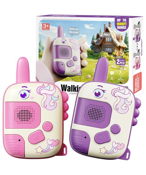 Walkie Talkies Toys 2 Pack Unicorn Girls Toys for Camping Outdoor Games