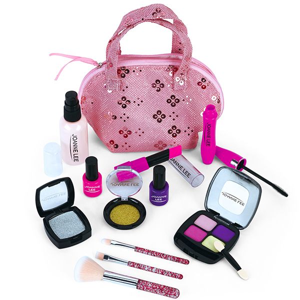 12 Piece Kids Pretend Cosmetics Playset with Handbag