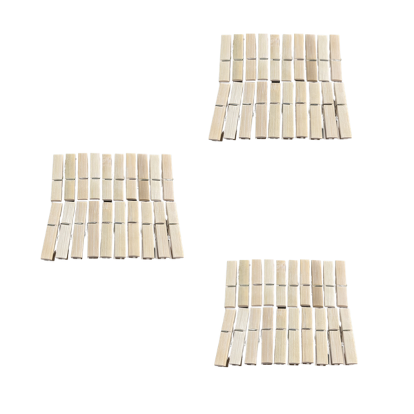Wood 60 Pack Clothes Pegs