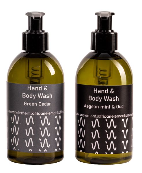 African Elements Hand and Body wash 200ml Green Cedar