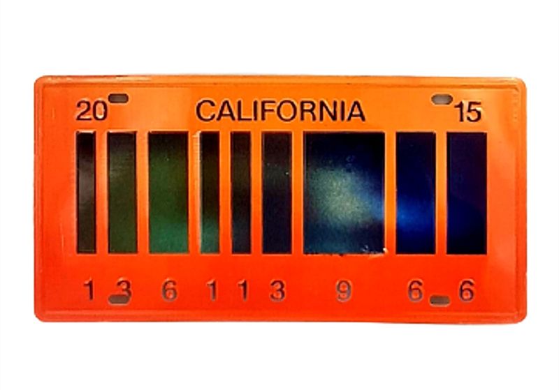 Back To The Future 2 - Metal Bar Sign Replica Number Plate