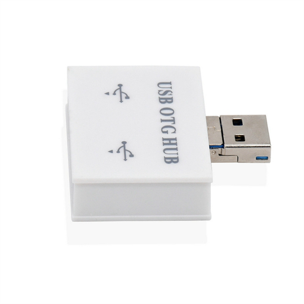 Usb Hub Adapter Converter Male To Twin Charger Dual 2 Port B