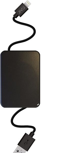 Jivo Retractable Lightning Cable (Black)