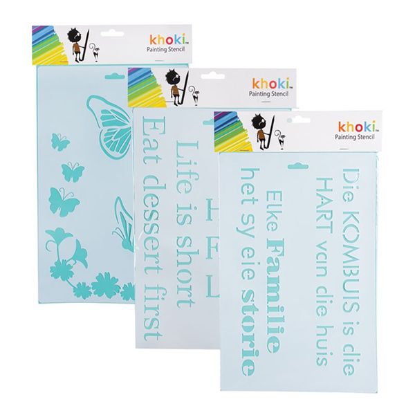 Bulk Pack x 9 Art+Craft Painting Stencil