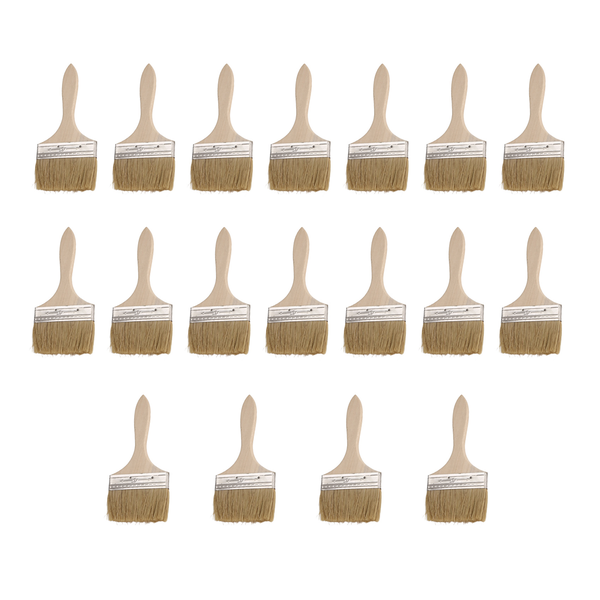18 Pack Of 4 Inch (89Mm) Paint Brushes And Chip Paint Brushes