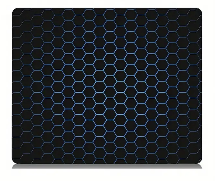 Geometric Honeycomb Pattern Rubber Mouse Pad