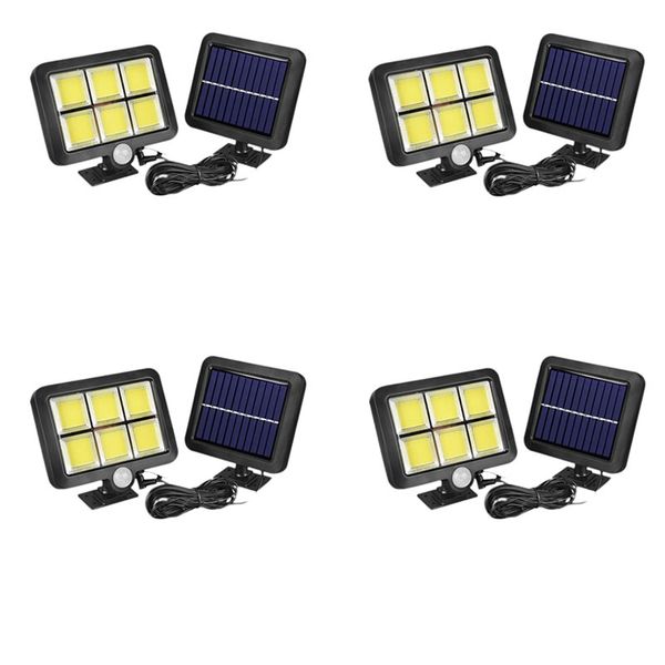 4 Set Of 6 Split COB Solar Powered LED Light With Remote FA-JX-F120-6
