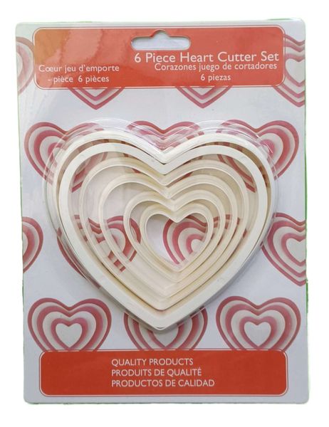 6 Piece Heart Cutter Set