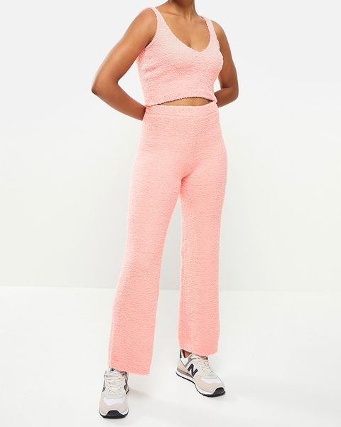 Women's Dailyfriday Knit Crop Top &amp; Pants Set - Dusty Pink