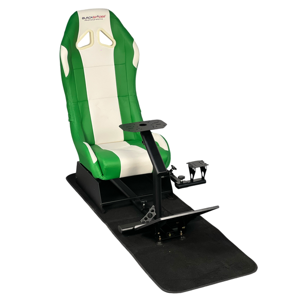 BlackSpider BSVR001 Racing Simulator Seat Green White