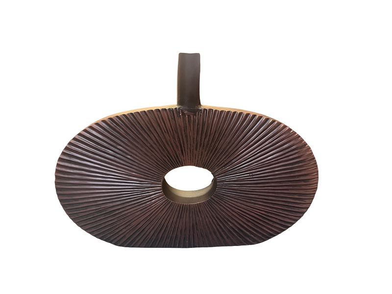 Luxury Artificial Flower Vase Home Decoration Oval Shape