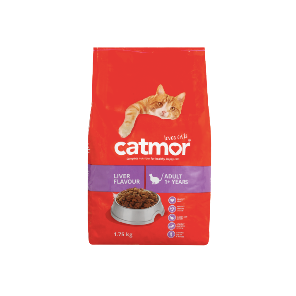 Catmor- Adult Liver Flavour Dry Cat Food 1.75kg x 4 Pack