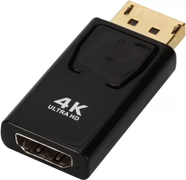 DP to HDMI Adapter, (DP) to HDMI 4k Video Audio Converter Adapter