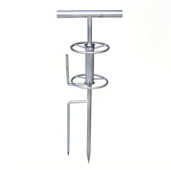 Garden Irrigation Sprinkler Metal Hose Puller Bracket Support -64cm