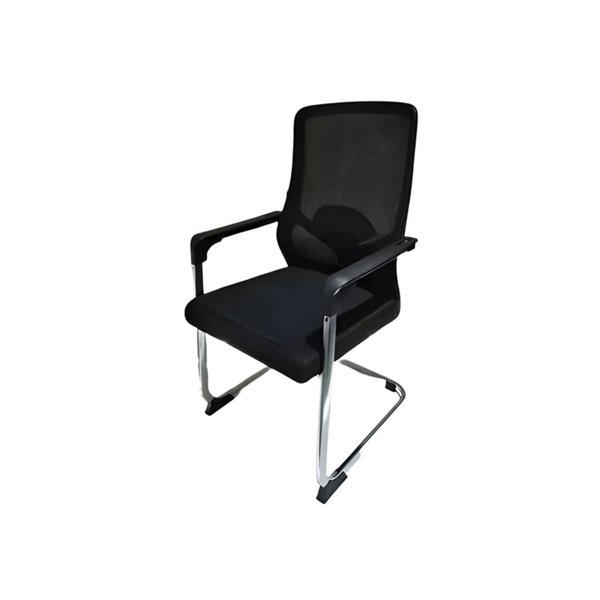 Comfort-Driven High-Back Mesh Office Visitor Chair With Armrest