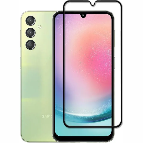 9D Tempered Glass 9H Screen Protector Compatible For Samsung Galaxy A24