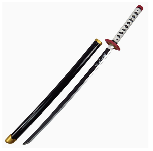 Demon Slayer Giyu Tomioka Nichirin Sword Repica + Sword Stand