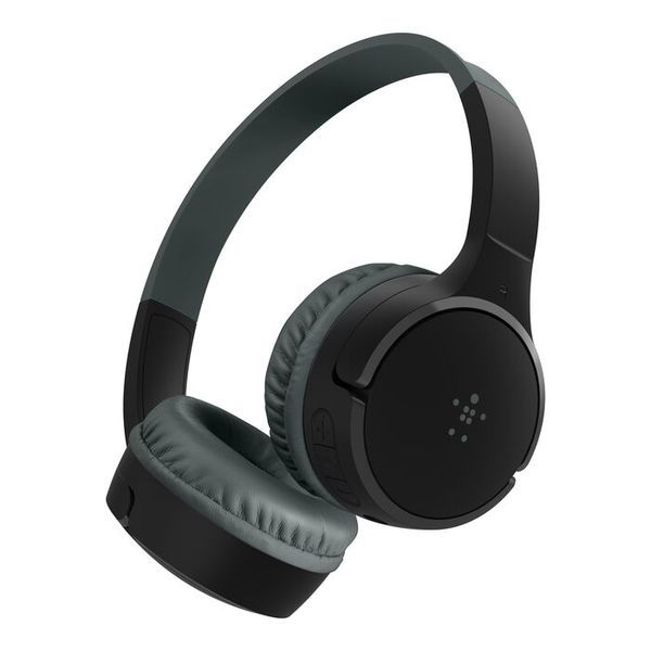 Belkin SoundForm Mini Kids Wireless Headphones with Built-In Microphone, 30H of Playback Time, &amp; Fun Stickers - Over-Ear Headsets for Online Learning,