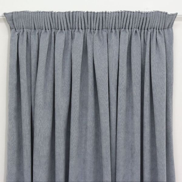Sheraton Taped Lined Chenille Curtain Teal