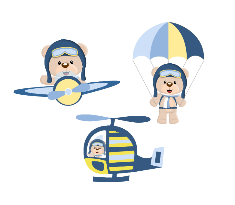 Cute Bears Wall Vinyl Stickers Shop Today. Get it Tomorrow