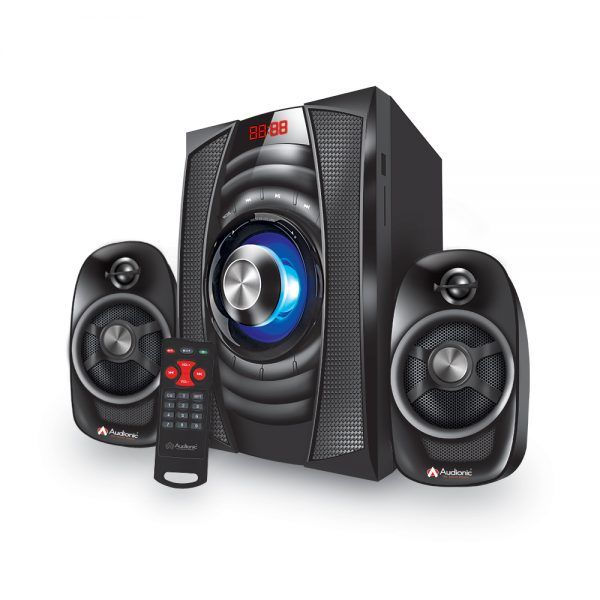 Audionic Elegant Design Stereo System with Colorful Light Display