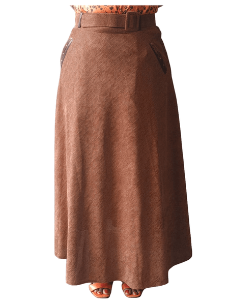 Aglini A-Line Maxi Skirt