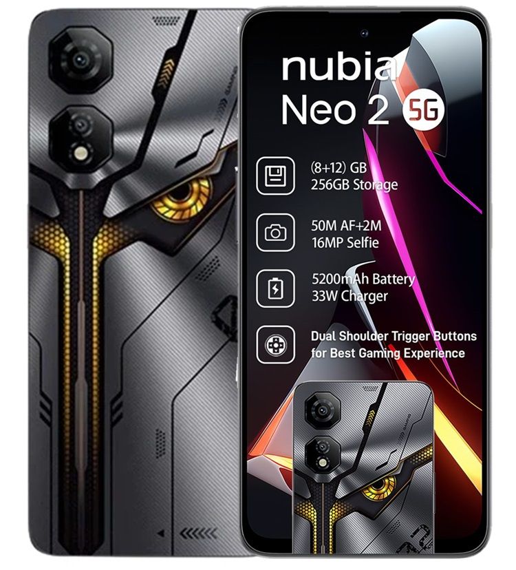 Nubia Neo2 5G 256GB Dual Sim Gaming Smartphone - Storm Grey