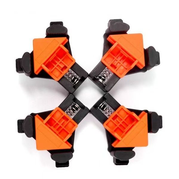 4-Piece Right-Angle Clamp Set For Woodworking, 90-Degree Wood Clamps