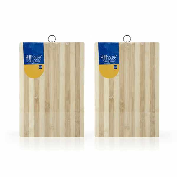 Hillhouse Bamboo Cutting Board 23.8x33.8x1.6cm for Kitchen - 2 Pack