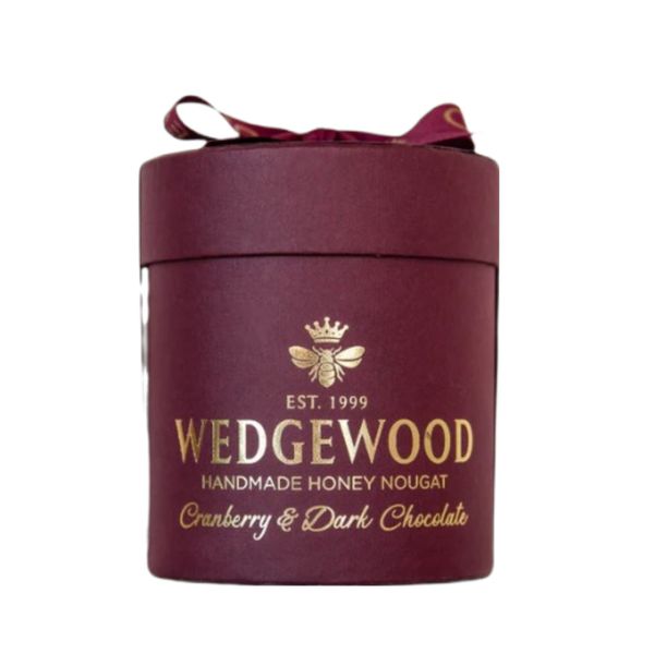 Wedgewood Nougat Hat Box - Cranberry &amp; Dark Chocolate 280g