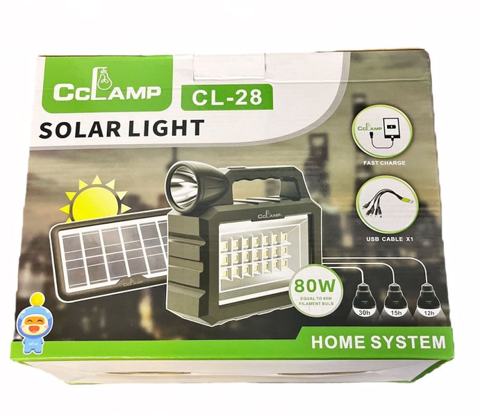 CCLAMP CL-28 - Solar Light - 80W- 243x228x85mm