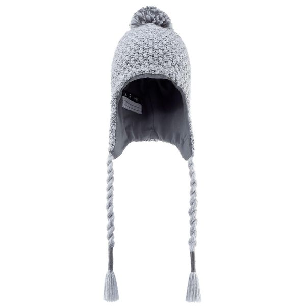Wedze Kids' Peruvian Ski Hat - Timeless - Light Coral Pink