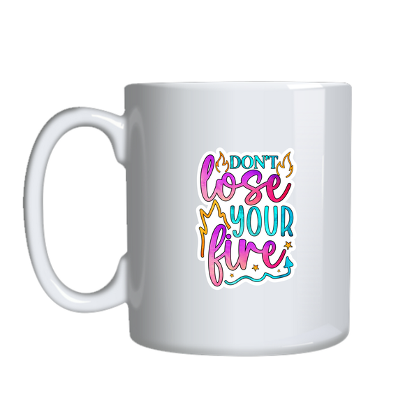 Fire Coffee Mugs Trendy Positive Vibes Graphic Cup Birthday Present 032