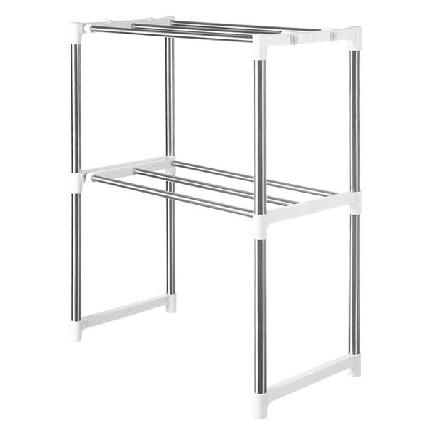 Stainless Steel Adjustable Multi-function Microwave Furnace Rack Organizer