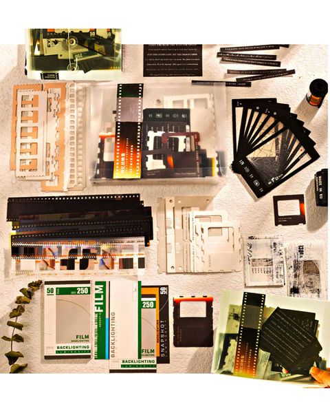 94Pcs Movie Film Stickers for Scrapbook Kit, Journal Planner DIY Craft