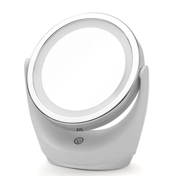 360 Degree Rotating Double - Sided Makeup Mirror With LED Fill Light