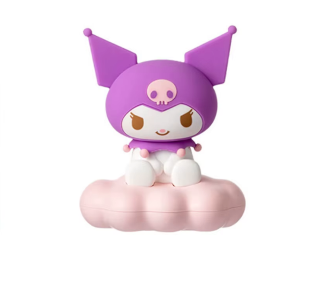 Purple Kuromi Kawaii Anime Figure Cloud Desk Night Light Cake Topper
