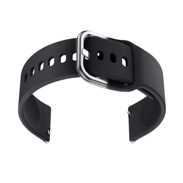 20mm Silicone Band Compatible with Samsung Galaxy Watch - Black - 2 Pack