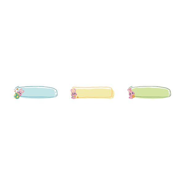 Niimbot -14x40mm-60 Cute Bunny Thermal Transfer labels - For N1/B18 Printer