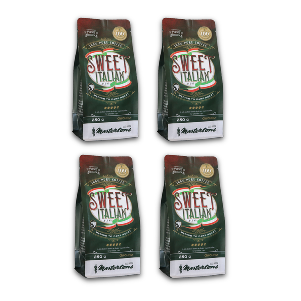 Mastertons Sweet Italian Coffee Blend, Filter Ground (4 x 250G)