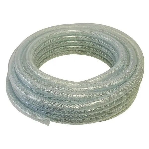 Braided Clear Hose/Tubing - 16mm Diameter x 20 Metre Roll