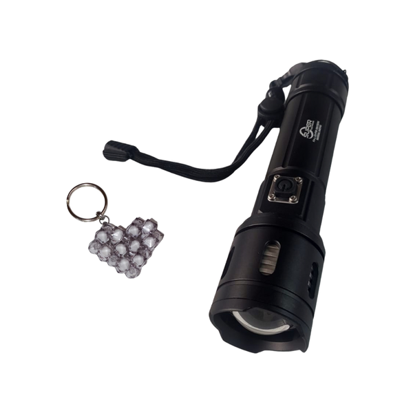 FA-L-33-P99 Strong Light White Laser Flashlight and Handmade Keyholder