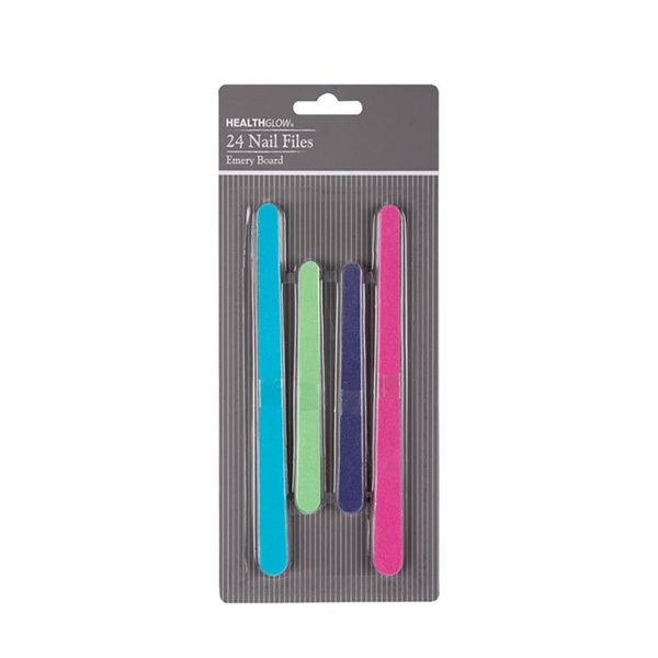 Bulk Pack x 6 Nail File Emery Board 24pcs Per Pack