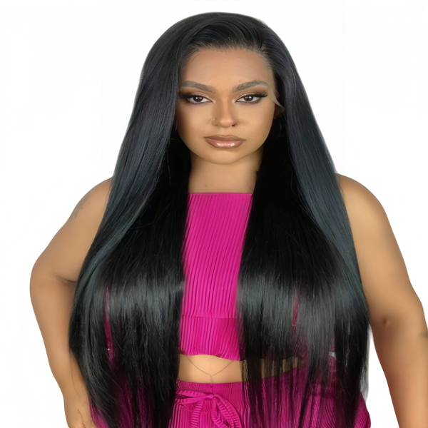 Marigold 26 inch Straight Wig - Human Hair with 13x4 Lace Front