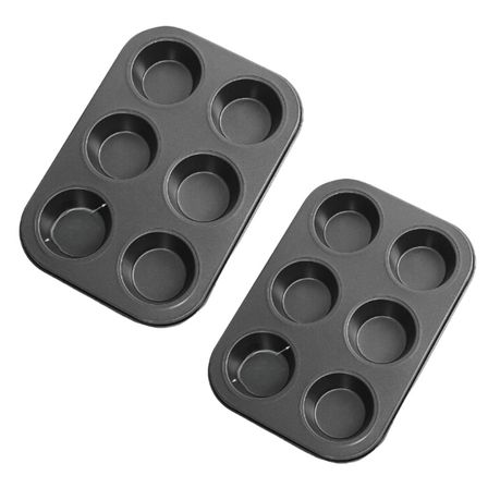 Non-stick Muffin, Cupcake Pan - 6 Slot