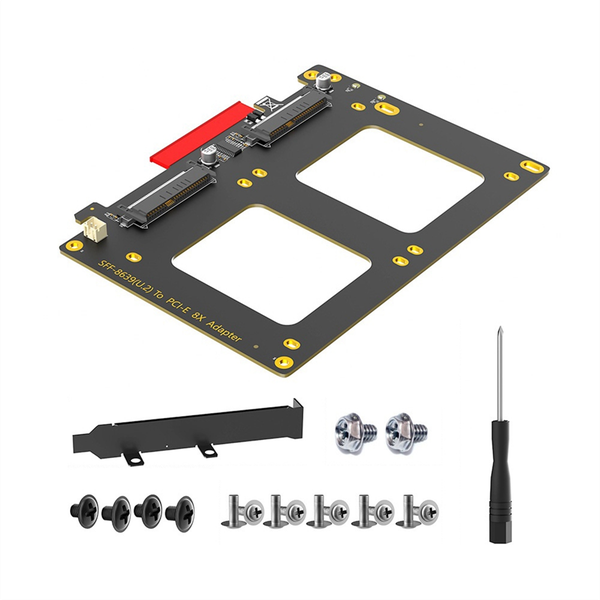 Dual U 2 To Pcie 4 0 X8 Adapter Card Riser U 2 Sff-8639 Adapter